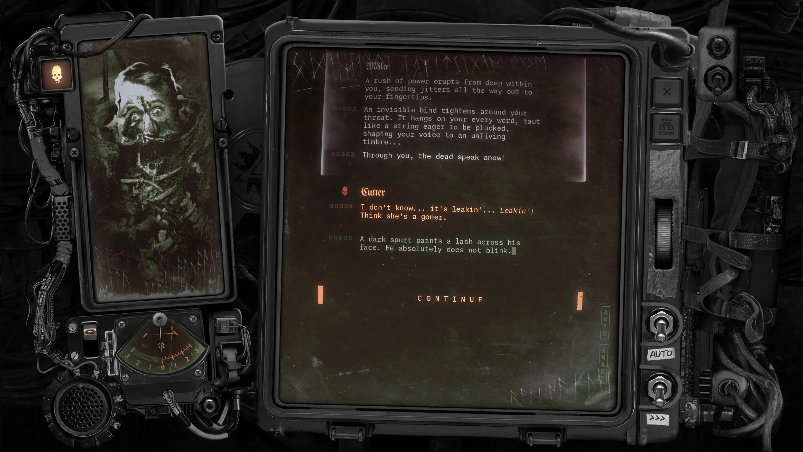 Comms Panel Screenshot